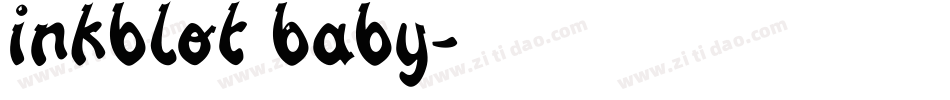 Inkblot Baby字体转换